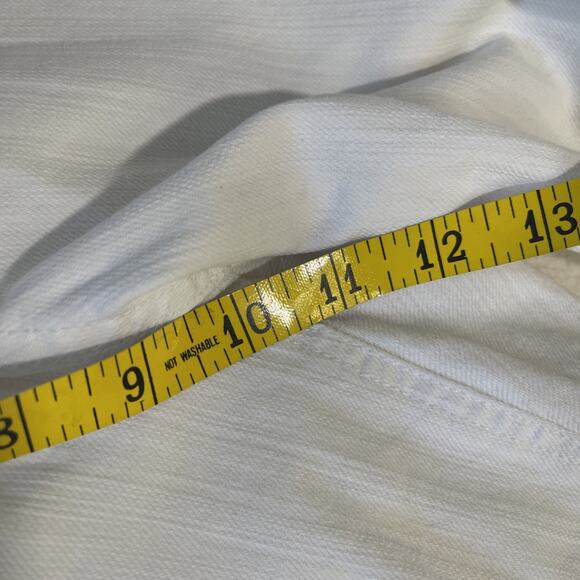 CHICO’S Platinum Optic White Denim High Rise Crop Jeans Size 1.5/ S/ 10 - EUC - Picture 7 of 8